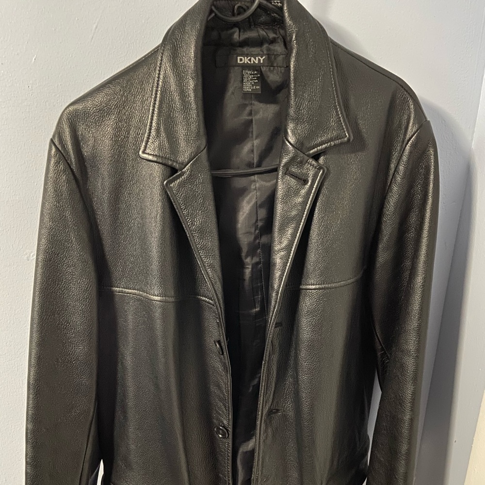 DKNY Black Leather Jacket